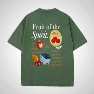 Christian Fruit of the Spirit Unisex Washed T-Shirt
