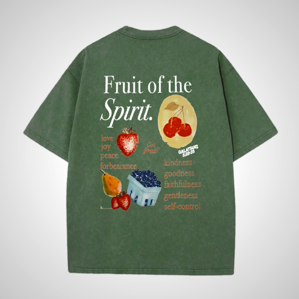 Christian Fruit of the Spirit Unisex Washed T-Shirt