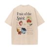 Christianartworkshop Fruit Of The Spirit Double Sided Unisex Washed T-shirt