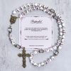 Jesus Is The Gift: Handmade Violet - Inspired Rosary with Gift Card