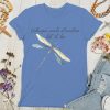 Christianartworkshop Whisper Words of Wisdom Let It Be Dragonfly Women's T-shirt