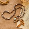 Wooden Saint Medal Beads with Franciscan Tau Cross Rosary: A Timeless Heirloom