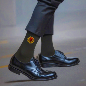 Divine Love Sacred Heart Jesus Crew Socks - Christian Artwork