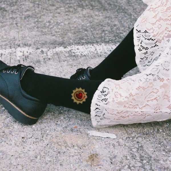 Christianartworkshop Divine Love Sacred Heart of Jesus Crew Socks: Walk in Devotion