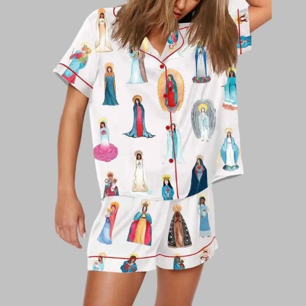 Christianartworkshop Our Lady of Guadalupe Catholic Home Pajama Set: Sleep Wrapped in Sacred Grace