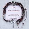 PRAYERFUL FAITH: Handmade Wooden Beads Rosary & Necklace 2-in-1 with Gift Card