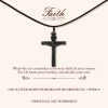 Christianartworkshop FAITH AS YOUR ARMOR: Jesus Crucifix Wooden Necklace