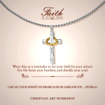 FAITH AS YOUR ARMOR: Jesus Crown Of Thorns Cross Sacred Necklace