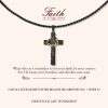 Christianartworkshop FAITH AS YOUR ARMOR: Jesus Crown Of Thorns Cross Sacred Necklace