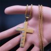 Christianartworkshop Modern Tri-Color Lord's Prayer Cross Necklace: A Timeless Symbol of Holy