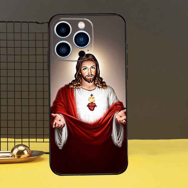 Sacred Jesus Portrait Phone Case: A Divine Guardian for Your Device