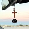 Christianartworkshop Bible Verse Car Hanging Cross Ornament: Scan for a Bible Verse Every Day