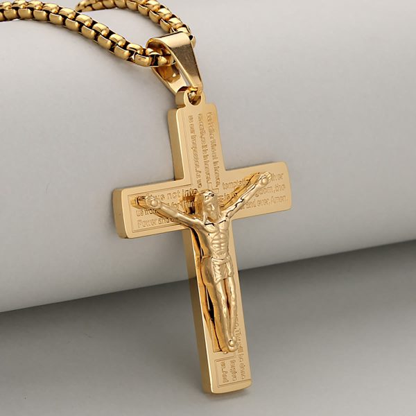 Christianartworkshop Elegant Crucifix Necklace Symbol of Devotion Available in Four Shades