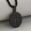 Christianartworkshop Hollow Cross Pendant Necklace with Inspirational Prayer in Three Elegant Colors