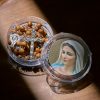 Classic Caramel Beads Rosary with Crucifix and Gifted Virgin Mary Keepsake Box