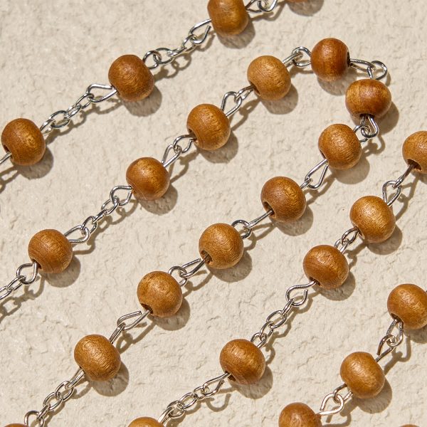 Classic Caramel Beads Rosary with Crucifix and Gifted Virgin Mary Keepsake Box