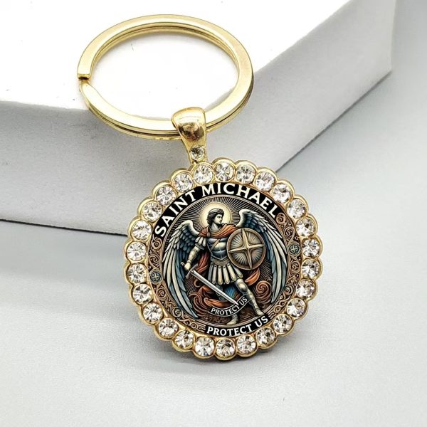 Guardian Angel St. Michael Keychain Bringing Strength and Spiritual Guidance