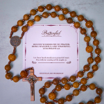 PRAYERFUL FAITH: Divine Olive Wood Rosary with St. Benedict Medal & Crucifix