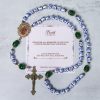 PRAYERFUL FAITH: Handmade Floral Rosary of 8mm Ceramics & Jade