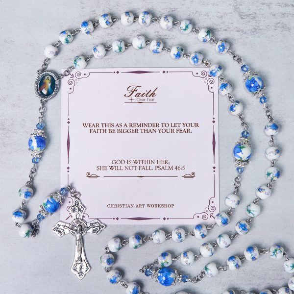 PRAYERFUL FAITH: Handmade Floral Lily of the Vally Beads Rosary