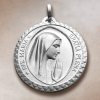 Graceful Virgin Mary Pendant Necklace in 925 Sterling Silver for Daily Devotion
