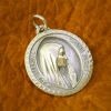 Graceful Virgin Mary Pendant Necklace in 925 Sterling Silver for Daily Devotion