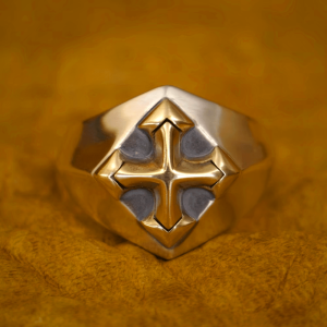 Vintage Style Faith Cross Ring in 925 Silver for Daily Devotion