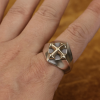 Vintage Style Faith Cross Ring in 925 Silver for Daily Devotion