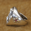 Virgin Mary Oval Ring in 925 Silver Divine Protection and Prayer