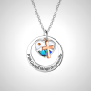 Christian Delicate Necklace with Cross and Scripture - Gold Tone