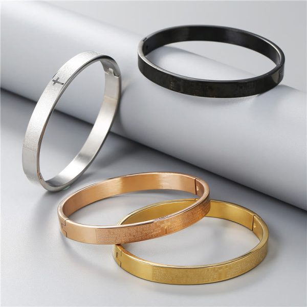 Christianartworkshop Multicolor Lord's Prayer Bracelets with Cross: Strength in Every Verse