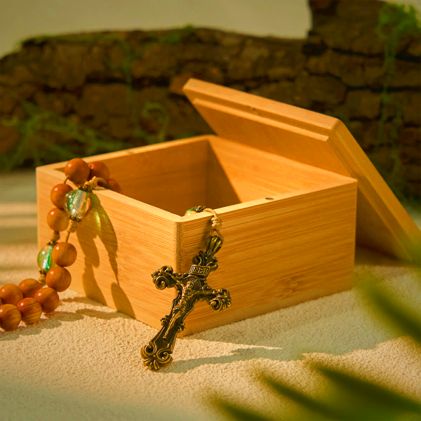 Sacred Rosary Wood Gift Box