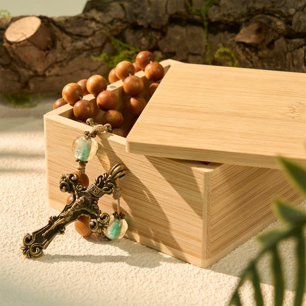 Christianartworkshop Sacred Rosary Wood Gift Box