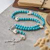 Prayer Across the Sea with Turquoise Serenity Dolphin Beads Animal Rosary
