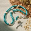 Prayer Across the Sea with Turquoise Serenity Dolphin Beads Animal Rosary