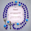 PRAYERFUL FAITH: Floral Rose Beads Multicolor Polyhedral Rosary with Gift Card