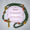 PRAYERFUL FAITH:Handcrafted Matte Black and Earth-Tone Rosary with Gift Card