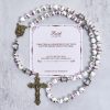 Jesus Is The Gift: Handmade Violet - Inspired Rosary with Gift Card