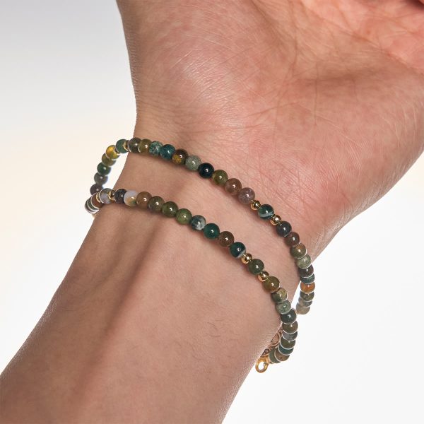 Christianartworkshop Handmade Earth Tone Rosary Bracelets with Cross & St. Benedict Charm