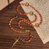 Orange Tabby Cat Blessing with Carnelian Beads Prayer Animal Rosary