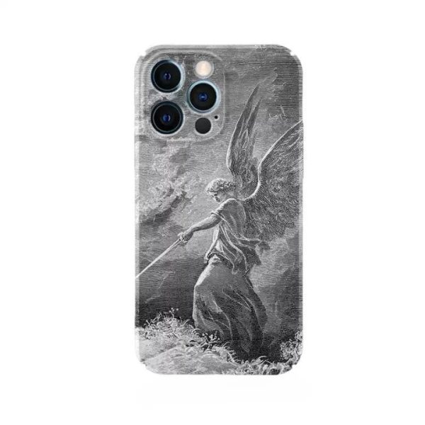 Christianartworkshop Guardian Archangel St. Michael Phone Case: Inspiring Biblical Scene