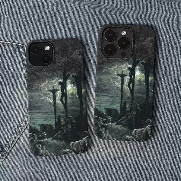 Christianartworkshop Vintage Biblical Crucifixion Artwork Phone Case