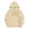 Christianartworkshop The Way The Truth The Life Scripture Fleece Lined Polyester Hoodie