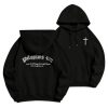 Christianartworkshop Quotation Style Bold Faith in Philippians 413 Fleece Lined Polyester Hoodie