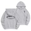 Christianartworkshop Quotation Style Bold Faith in Philippians 413 Fleece Lined Polyester Hoodie