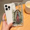 Virgin Mary Surrounded by White Roses Spiritual Phone Case