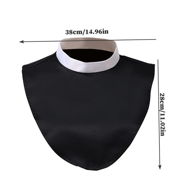 Christianartworkshop Unisex Soft Comfortable Clergy Tab Collar with Insert for Various Activities