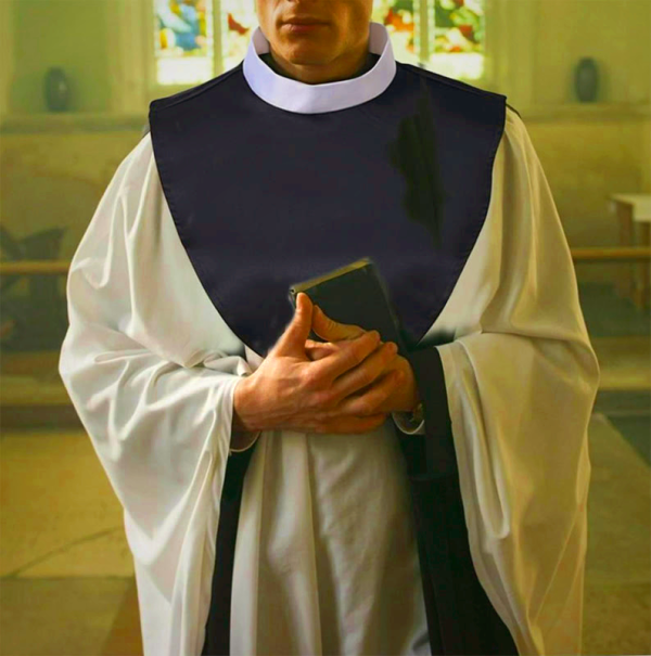 Christianartworkshop Unisex Clergy Tab Collar with Detachable Insert