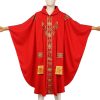 Christianartworkshop Medieval Cloak Clergy Robe with Golden Religious Patterns