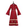 Christianartworkshop Multicolor Flared Sleeves Clergy Robe with Cross Motifs & Ritual Aesthetic